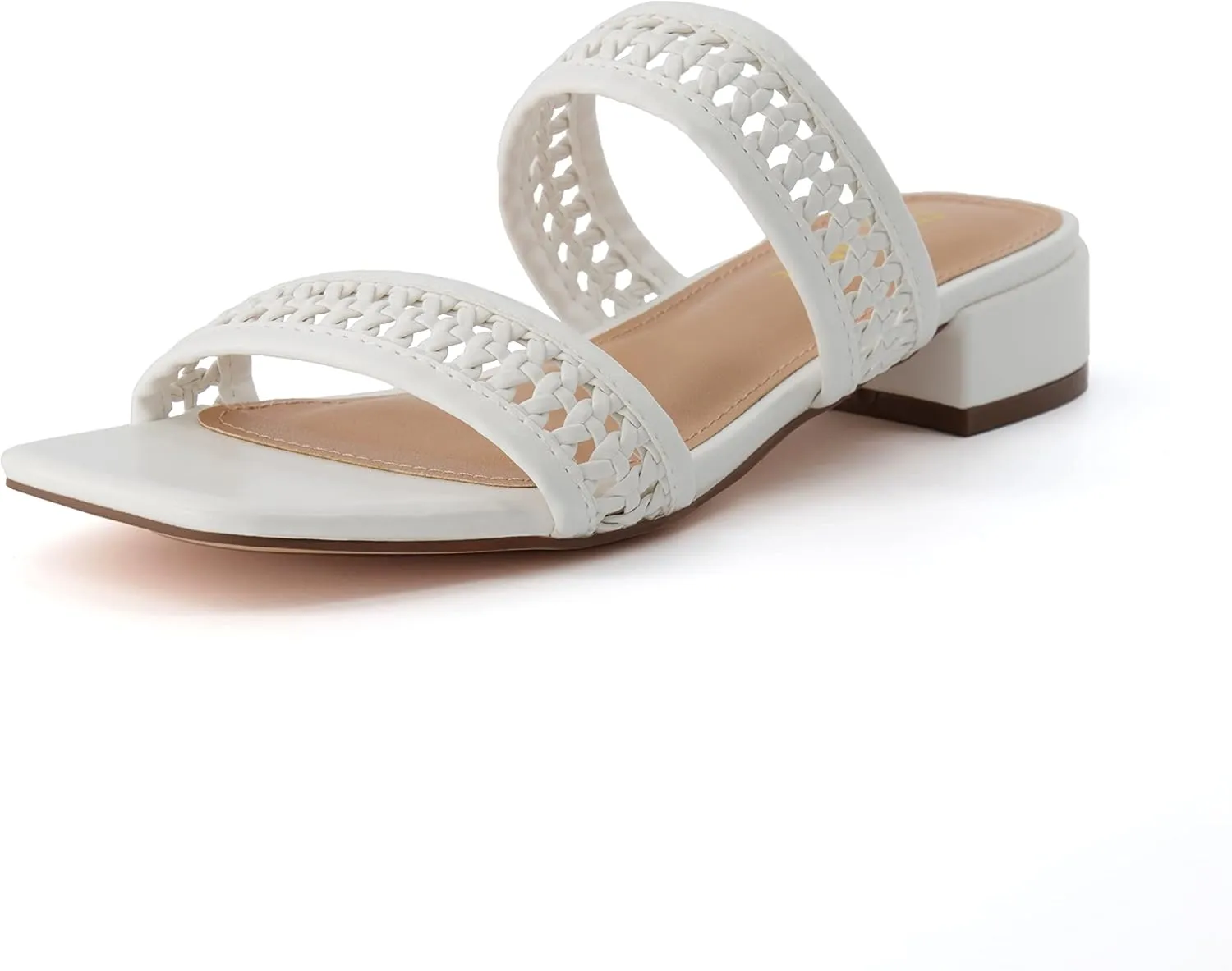 CUSHIONAIRE Women's Norma low block heel sandal  Memory Foam and Wide Widths Available