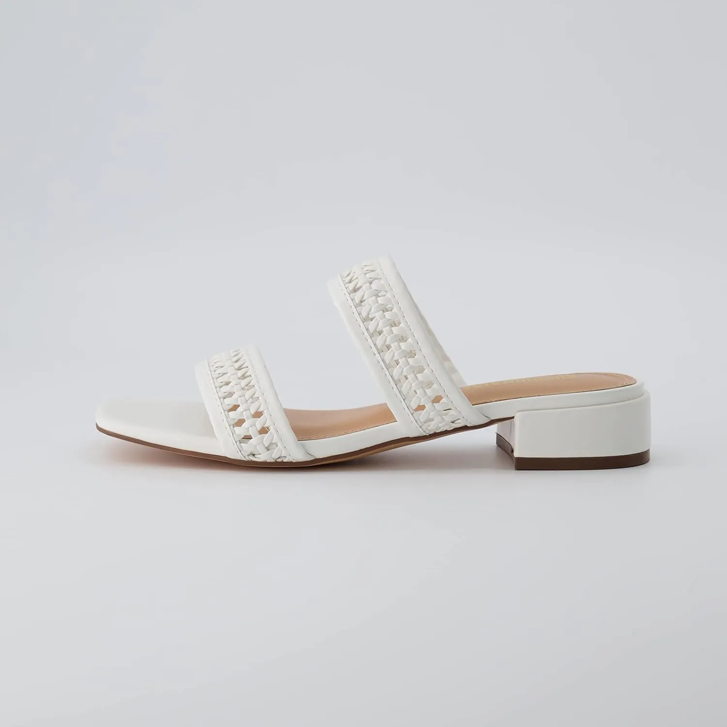 CUSHIONAIRE Women's Norma low block heel sandal  Memory Foam and Wide Widths Available