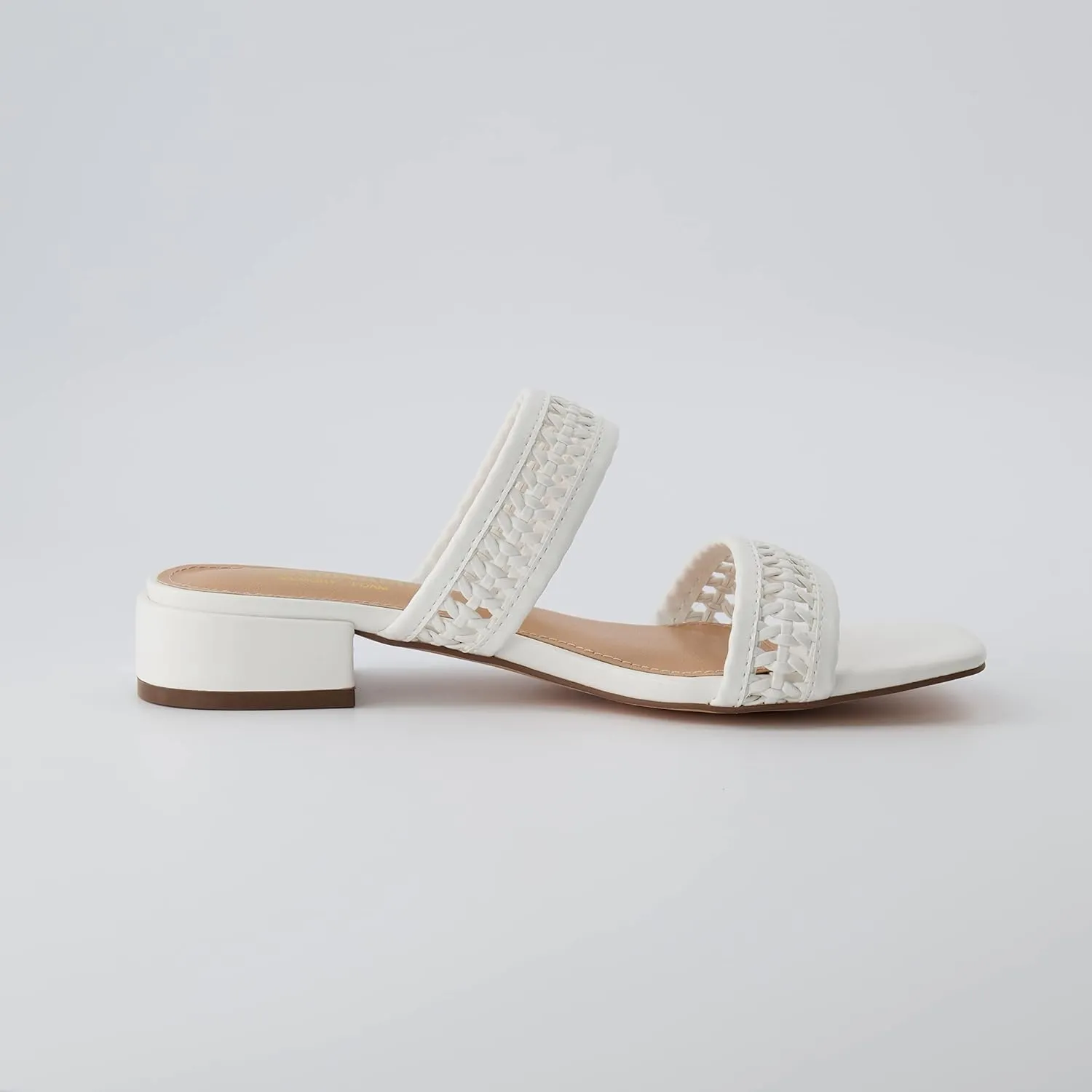 CUSHIONAIRE Women's Norma low block heel sandal  Memory Foam and Wide Widths Available
