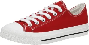 CUSHIONAIRE Women's Vina Low top Canvas Sneaker  Memory Foam