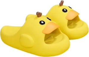 Cute Duck Slippers for Parent Child Indoor Shower Sandals Outdoor Travel Beach Sandals Anti-Slip Soles Gift for Christmas