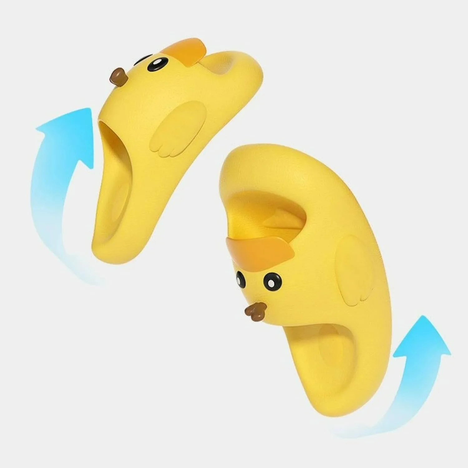 Cute Duck Slippers for Parent Child Indoor Shower Sandals Outdoor Travel Beach Sandals Anti-Slip Soles Gift for Christmas