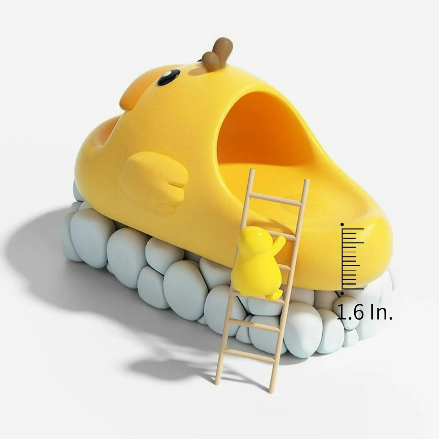 Cute Duck Slippers for Parent Child Indoor Shower Sandals Outdoor Travel Beach Sandals Anti-Slip Soles Gift for Christmas
