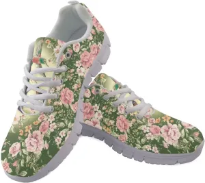 Cute Sneakers for Women Light Lace-up Flats Sneakers Fashion Outdoor Walking Running Shoes
