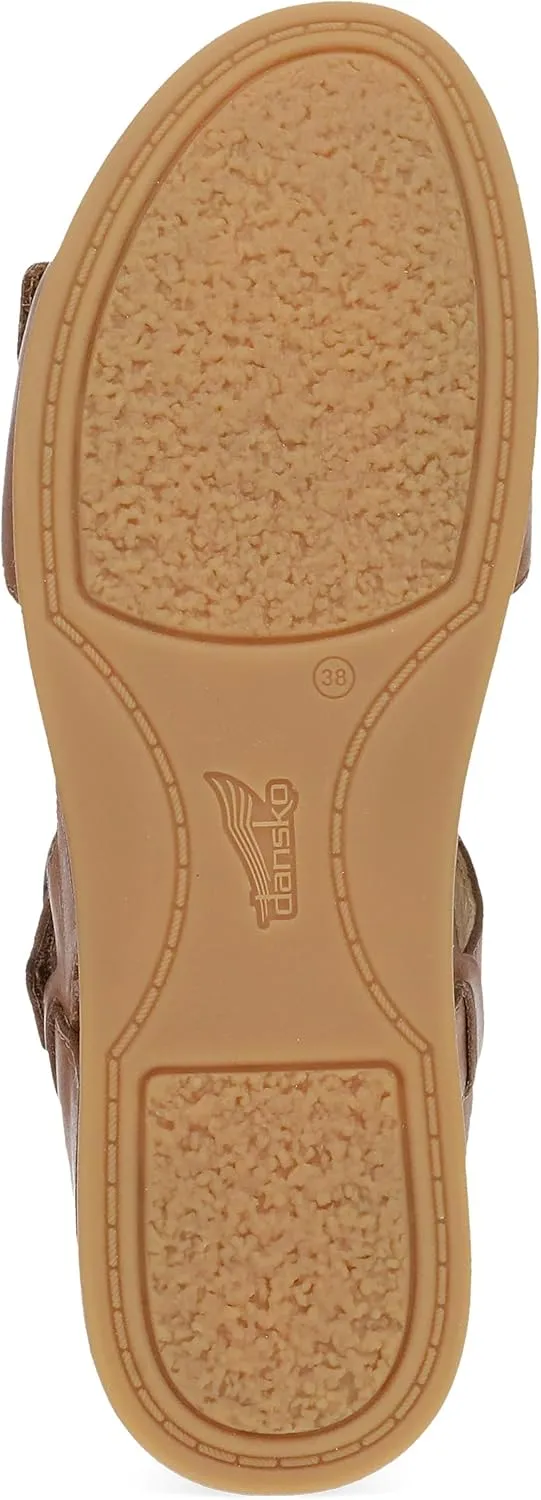 Dansko Candace Wedge Sandal for Women -Comfortable Wedge with Arch Support -Fully Adjustable Straps-Versatile Casual to Dressy Footwear -Lightweight Rubber Outsole