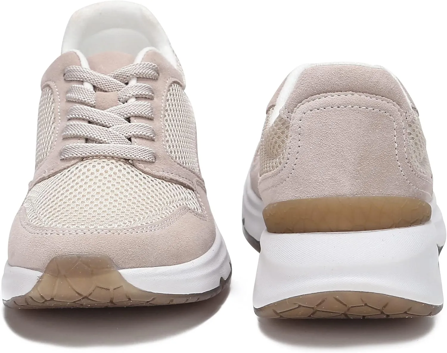 DASENGYE Non Slip Womens Fashion Sneakers Comfortable Lace Up & Mesh Walking Shoes Women