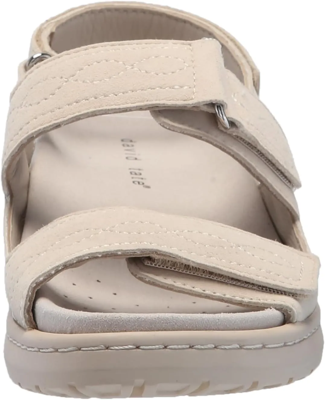David Tate Womens Key Suede Peep Toe Slingback Sandals