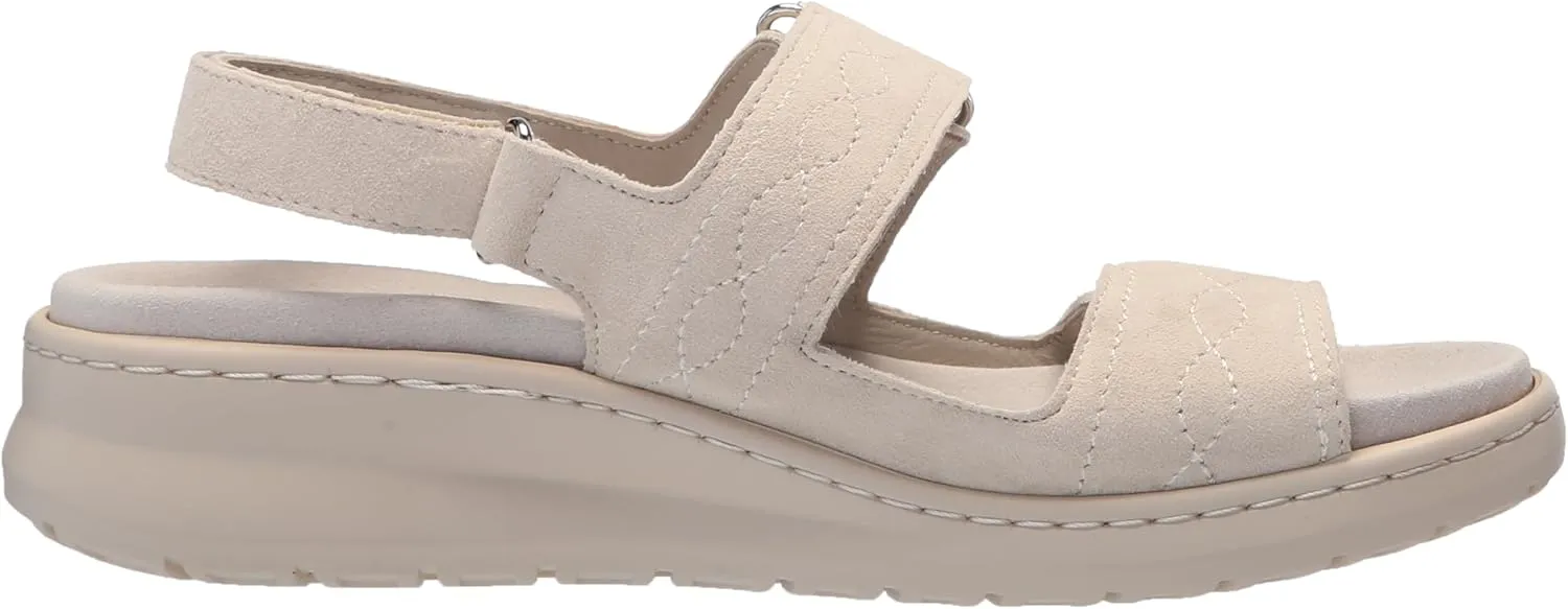 David Tate Womens Key Suede Peep Toe Slingback Sandals