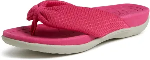 Dearfoams Women's Original Comfort Olivia Thong Flip Flop Sandal with Arch Support