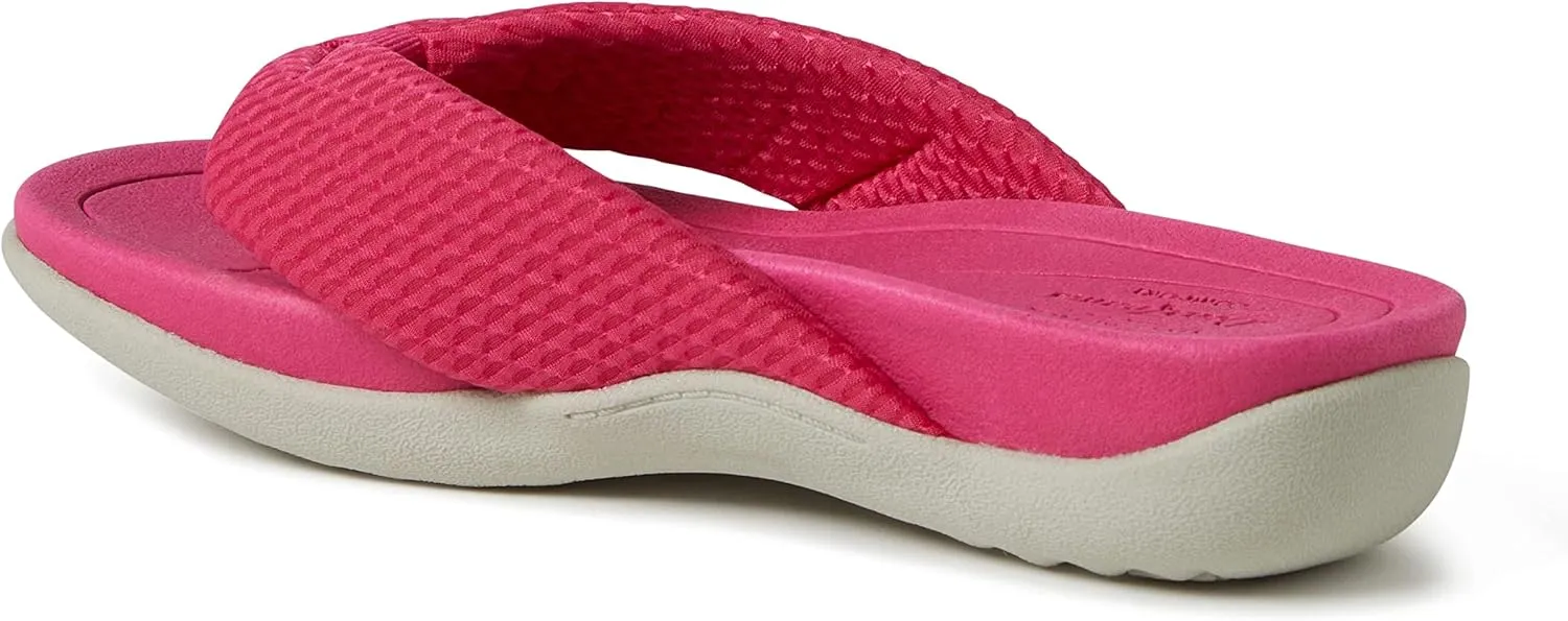 Dearfoams Women's Original Comfort Olivia Thong Flip Flop Sandal with Arch Support