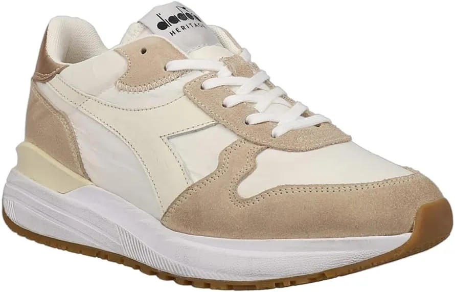 Diadora Womens Venus Dirty Metallic Lace Up Sneakers Shoes Casual - Off White