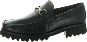 Donald J. Pliner Mens Embellished Leather Loafers