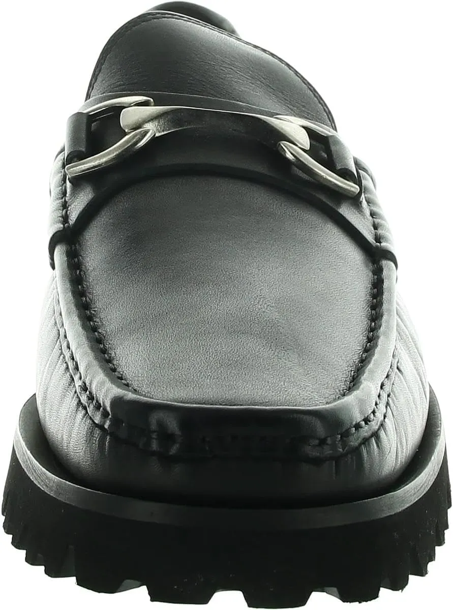 Donald J. Pliner Mens Embellished Leather Loafers