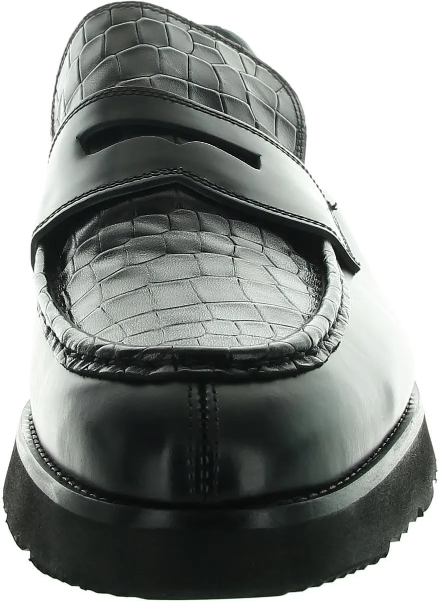 Donald J. Pliner Mens Pattern Leather Loafers