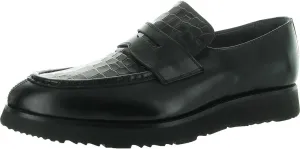 Donald J. Pliner Mens Pattern Leather Loafers