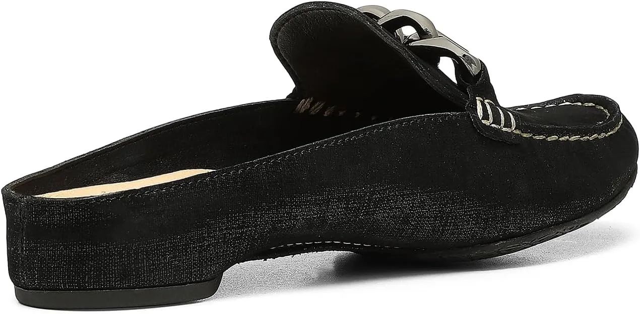 Donald Pliner Women's Bless Distressed Mules, Closed Toe Comfort Loafers, Slip On Mules for Women
