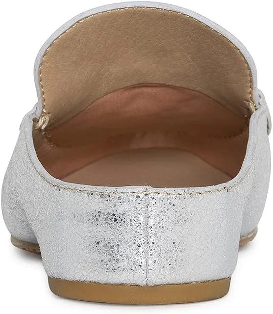 Donald Pliner Women's Bless Distressed Mules, Closed Toe Comfort Loafers, Slip On Mules for Women