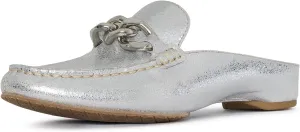 Donald Pliner Women's Bless Distressed Mules, Closed Toe Comfort Loafers, Slip On Mules for Women