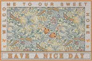 Doormat for Entrance Outdoors,Retro American Style Welcome Mat,Wear Resistant Dirt Resistant Floor mat for Entry Patio,Frontgate Doormat (L,31"x55")