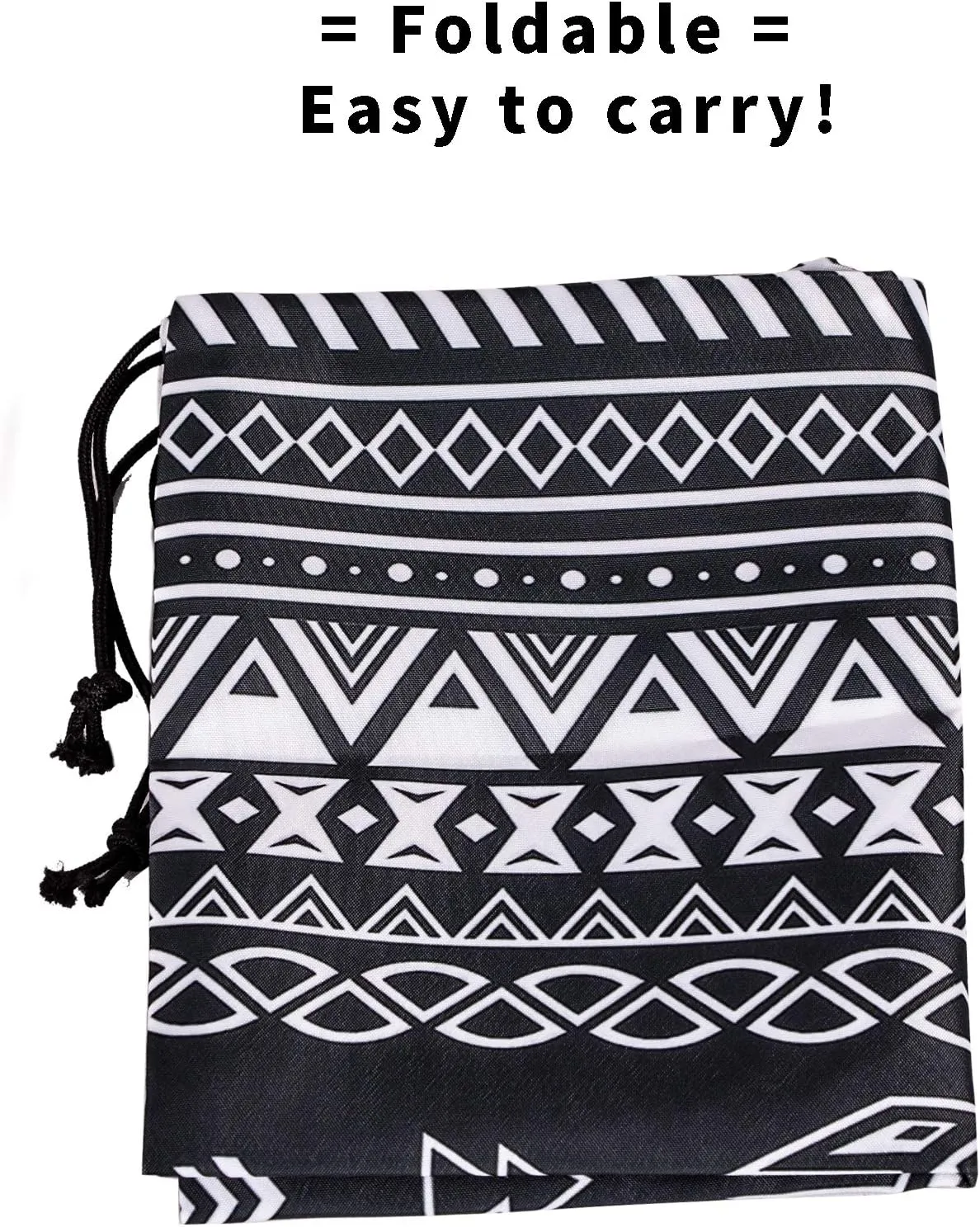 Drawstring Storage Bag - Tribal Art Gymnastics Shoe Laundry Makeup Pouch