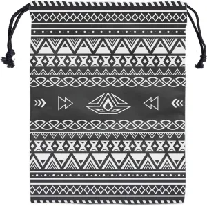 Drawstring Storage Bag - Tribal Art Gymnastics Shoe Laundry Makeup Pouch