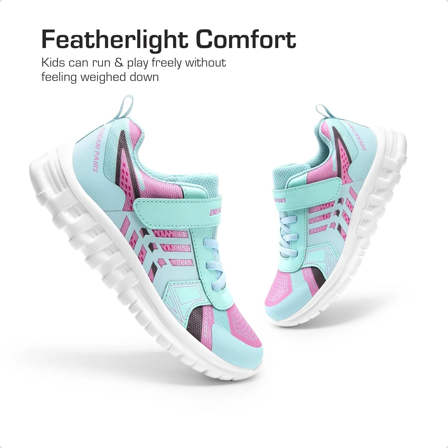 DREAM PAIRS Girls Boys Shoes Kids Tennis EZ-Ons Quicksteps School Sneakers Breathable Running Athletic Shoes