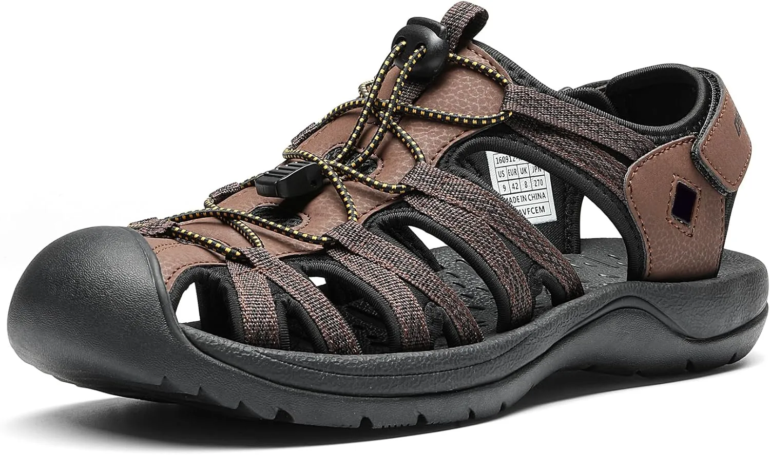 DREAM PAIRS Men's 160912-M-NEW Adventurous Summer Outdoor Sandals