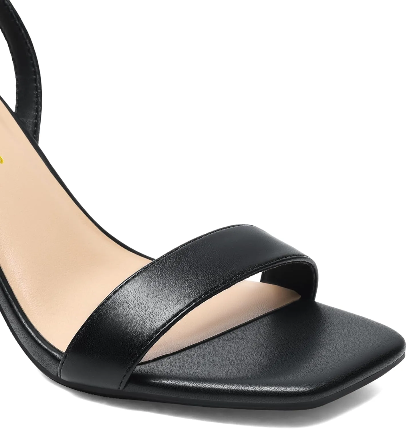 DREAM PAIRS Women's Chunky Heels Square Open Toe Ankle Buckle Strappy Block Heeled Sandals for Party Wedding Daily
