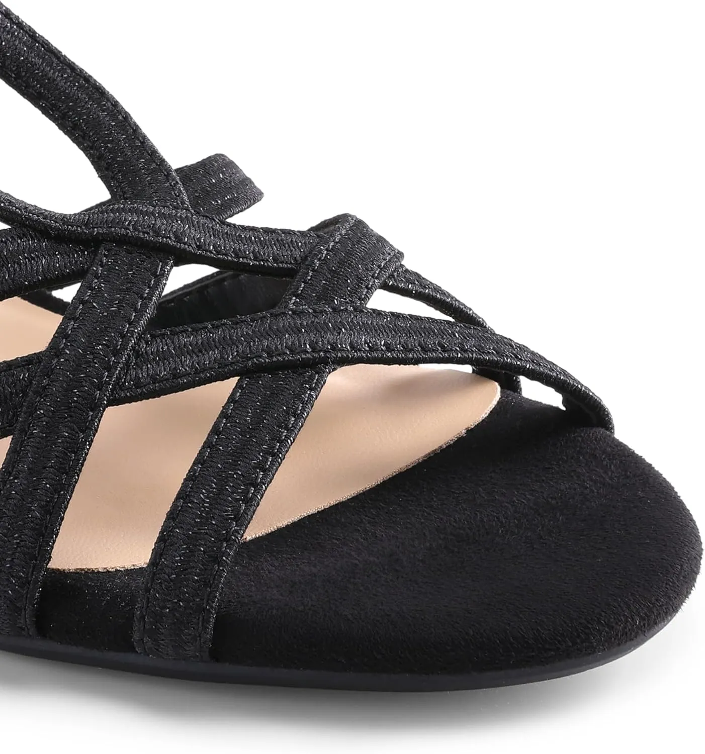 DREAM PAIRS Women's Strappy Wrapped Dressy Wedge Sandals Comfortable Low Heel Casual Summer Shoes