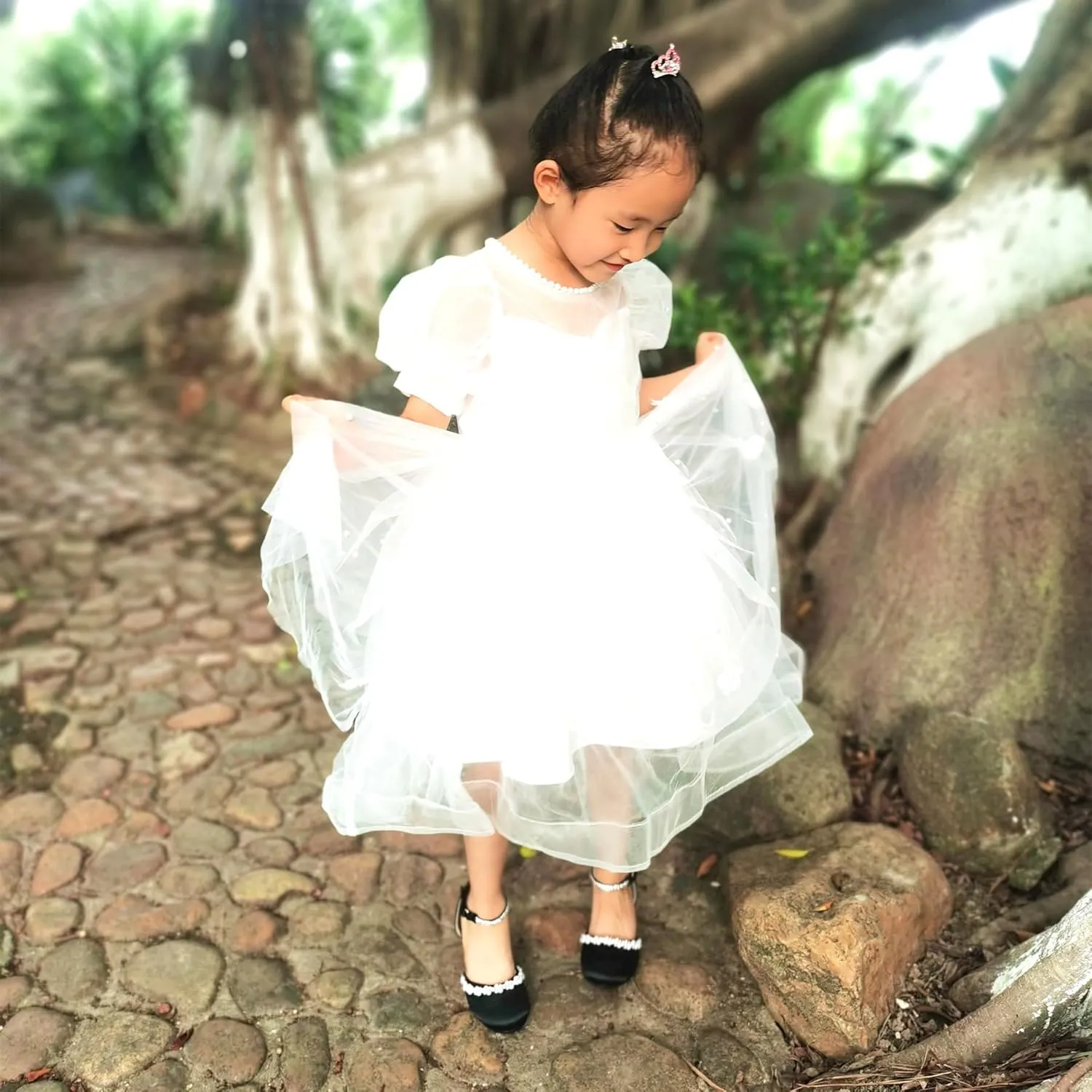 EIGHT KM Girls High Heels - Weeding Party Little Girl Heels Multi-Colored Ages 3-13 Years - High Heels for Girls & Kids - Wide Fit Toddler High Heels High Heels for Kids