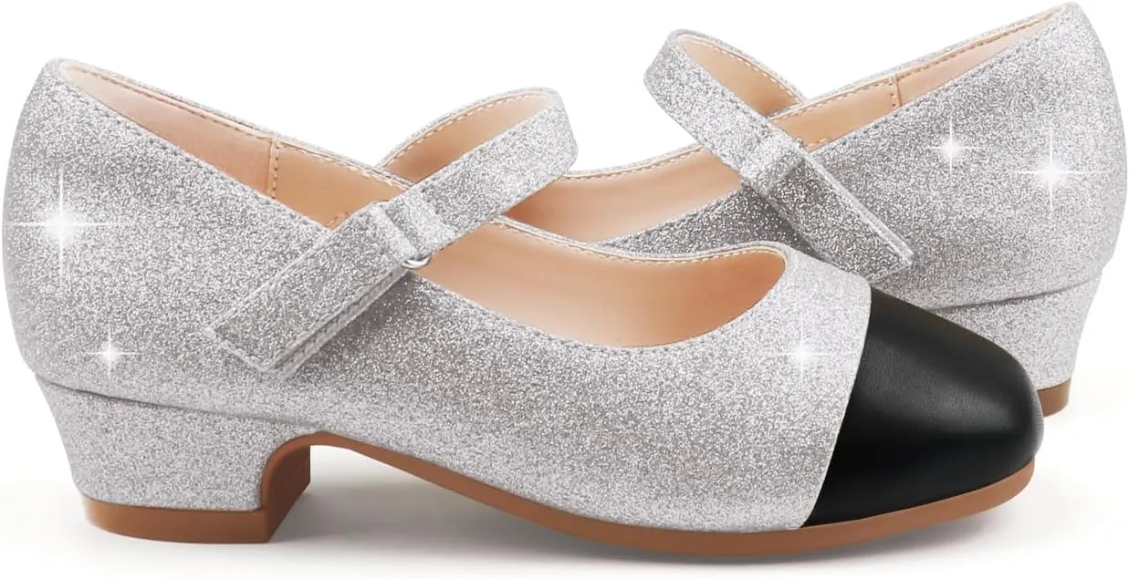 Eithy Girls Dress Shoes Low Heel Bow Princess Summer Flats Sandals Toddler/Little Kid/Big Kid