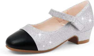 Eithy Girls Dress Shoes Low Heel Bow Princess Summer Flats Sandals Toddler/Little Kid/Big Kid