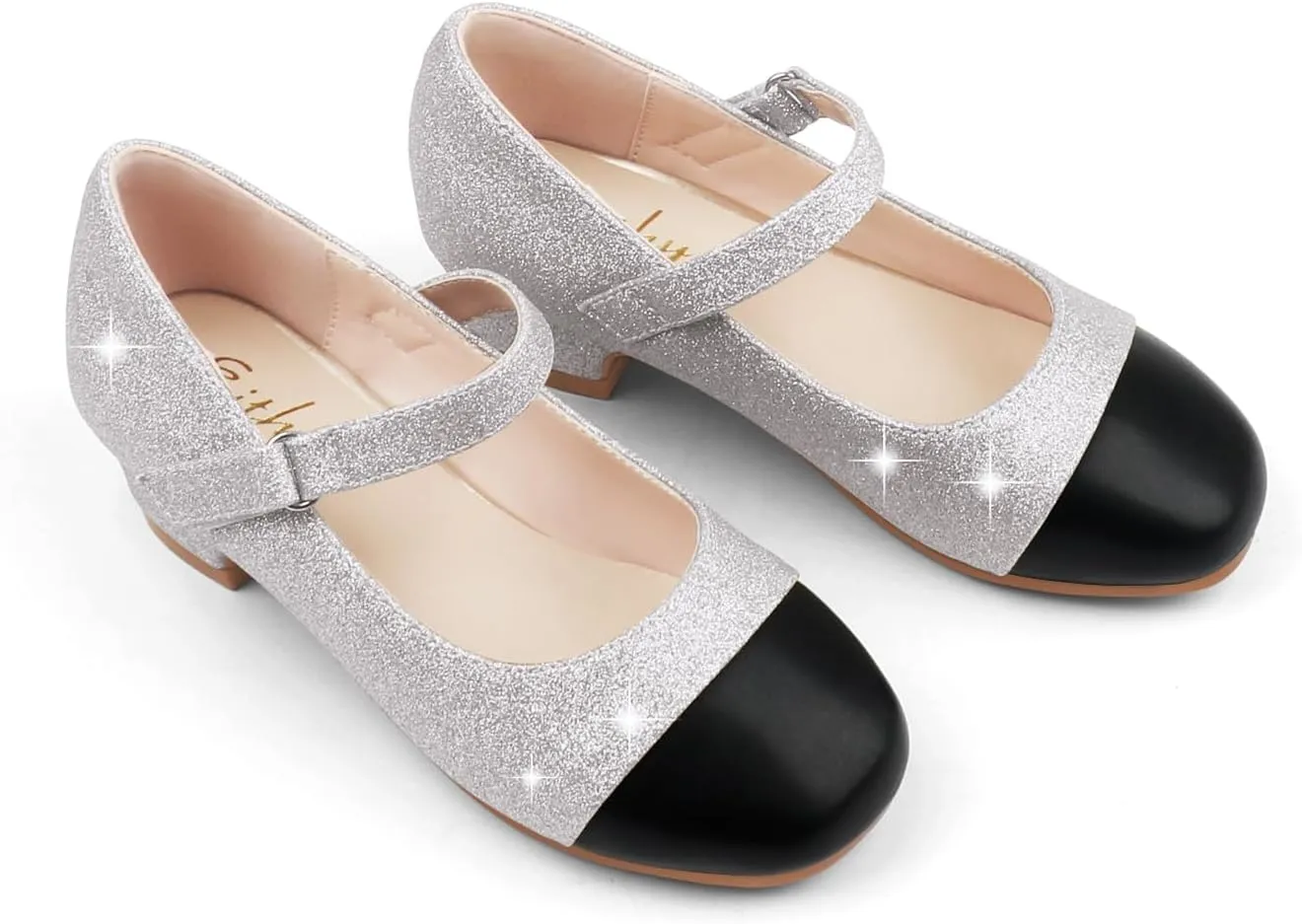 Eithy Girls Dress Shoes Low Heel Bow Princess Summer Flats Sandals Toddler/Little Kid/Big Kid