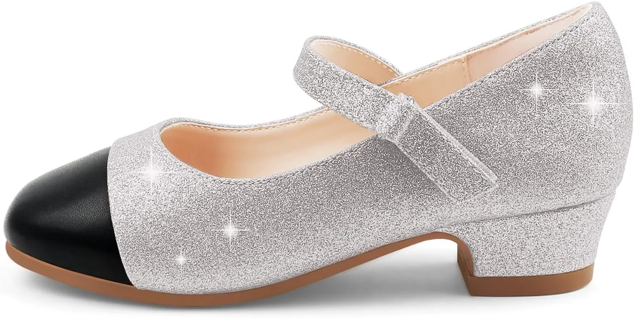 Eithy Girls Dress Shoes Low Heel Bow Princess Summer Flats Sandals Toddler/Little Kid/Big Kid