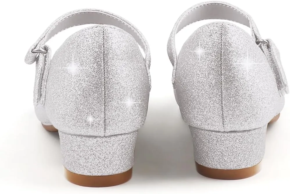 Eithy Girls Dress Shoes Low Heel Bow Princess Summer Flats Sandals Toddler/Little Kid/Big Kid
