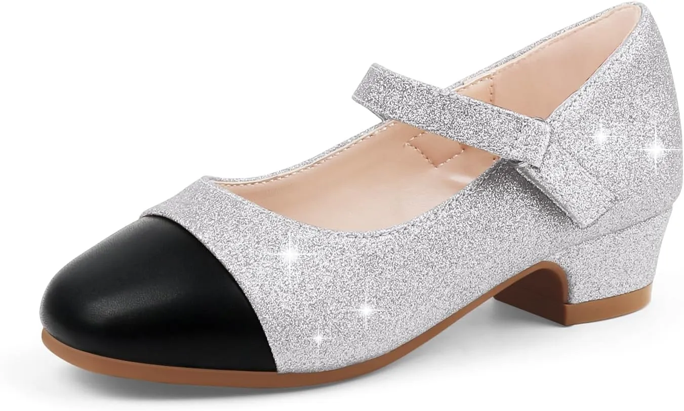 Eithy Girls Dress Shoes Low Heel Bow Princess Summer Flats Sandals Toddler/Little Kid/Big Kid