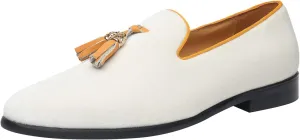 ELANROMAN Men's Loafers Tassels Penny Slip-On Luxury Wedding Shoes