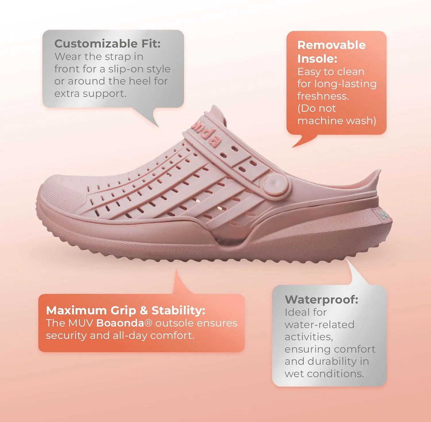 Flow - Clogs for Women | Comfortable Women’s Clogs for Everyday Use | Stylish & Durable Water Shoes | Women’s Sandals Made with Flexible Rubber | Garden Shoes with a Soft and Adaptive Fit