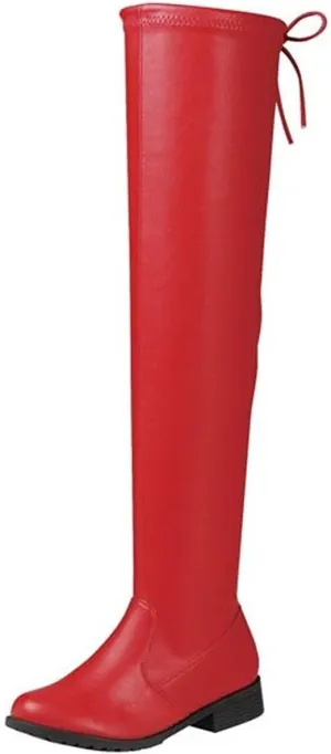 Forever Link Jalen-H4 Women's Over The Knee Thigh High Flat Boot