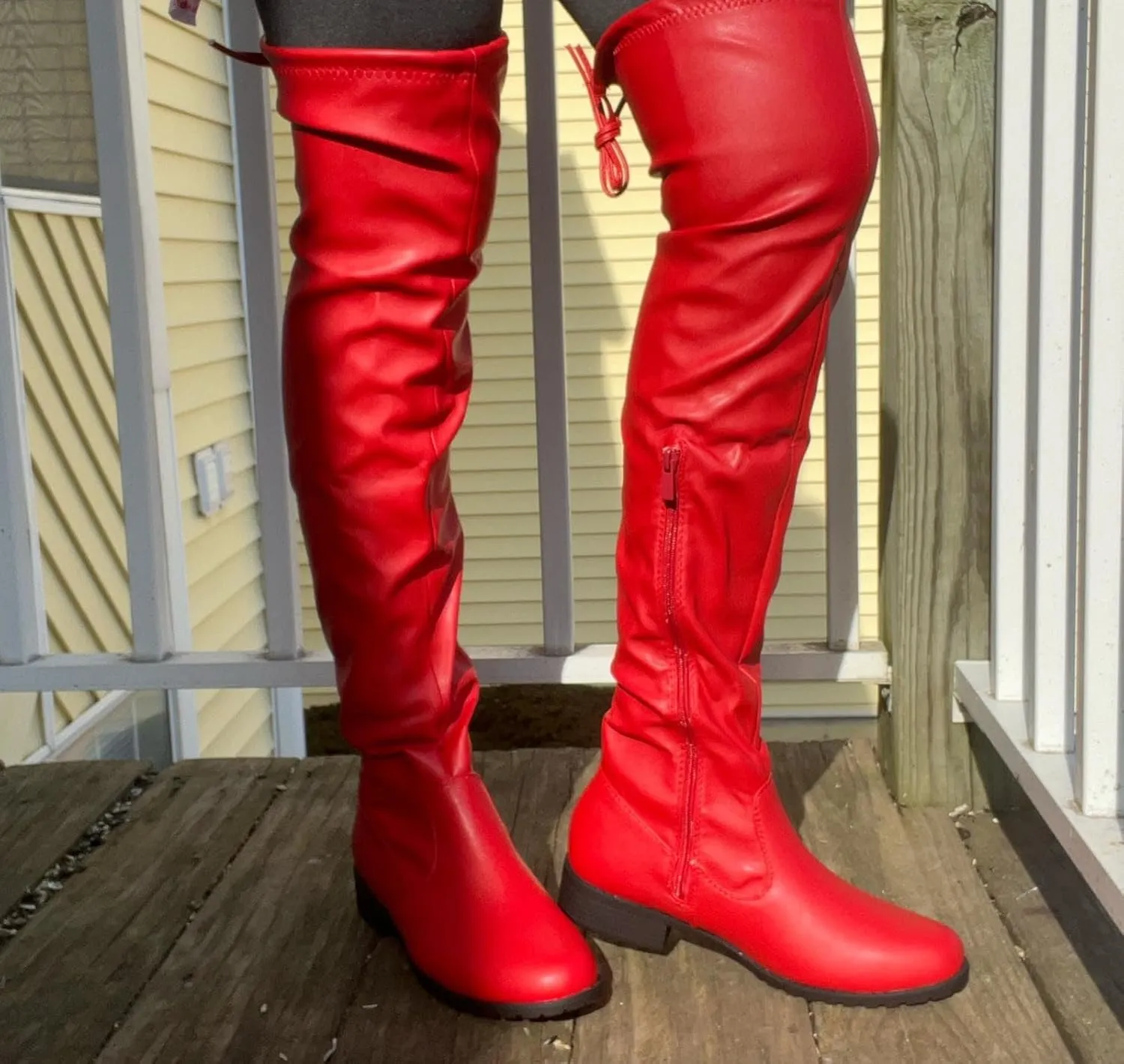 Forever Link Jalen-H4 Women's Over The Knee Thigh High Flat Boot