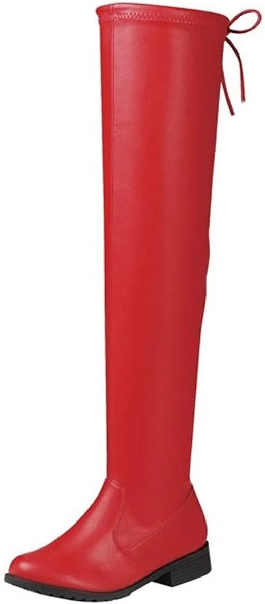 Forever Link Jalen-H4 Women's Over The Knee Thigh High Flat Boot