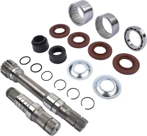 Front Differential Axle Intermediate Shaft Inner Shaft Kit 19pcs Fit For 2012-2018 Ram 1500 & 2019-2021 Ram 1500 Classic # 68146594AB, 68146594AA, 68257420AF, 68257421AF, 68257422AF, 722N695BKA