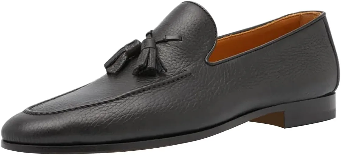 FSJ Men's Tassel Loafers Slip On Comfy Cushioned Insole Driving Flats Fashion Luxury Formal Business Slippers Dress Shoes Size 4-16 US