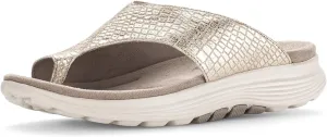 Gabor 46.812 - Sandals for Women - Platform Heel - Latex Outsole - Microfiber Lining - Suede Footbed Almond/Micro UK 5.5 (US Women's 8) B - Medium