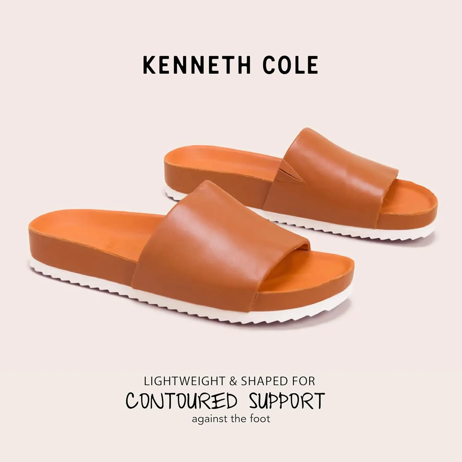 Gentle Souls by Kenneth Cole Men's Montauk One Band Shoes Leather Sandal, Elevated Comfort Footbed