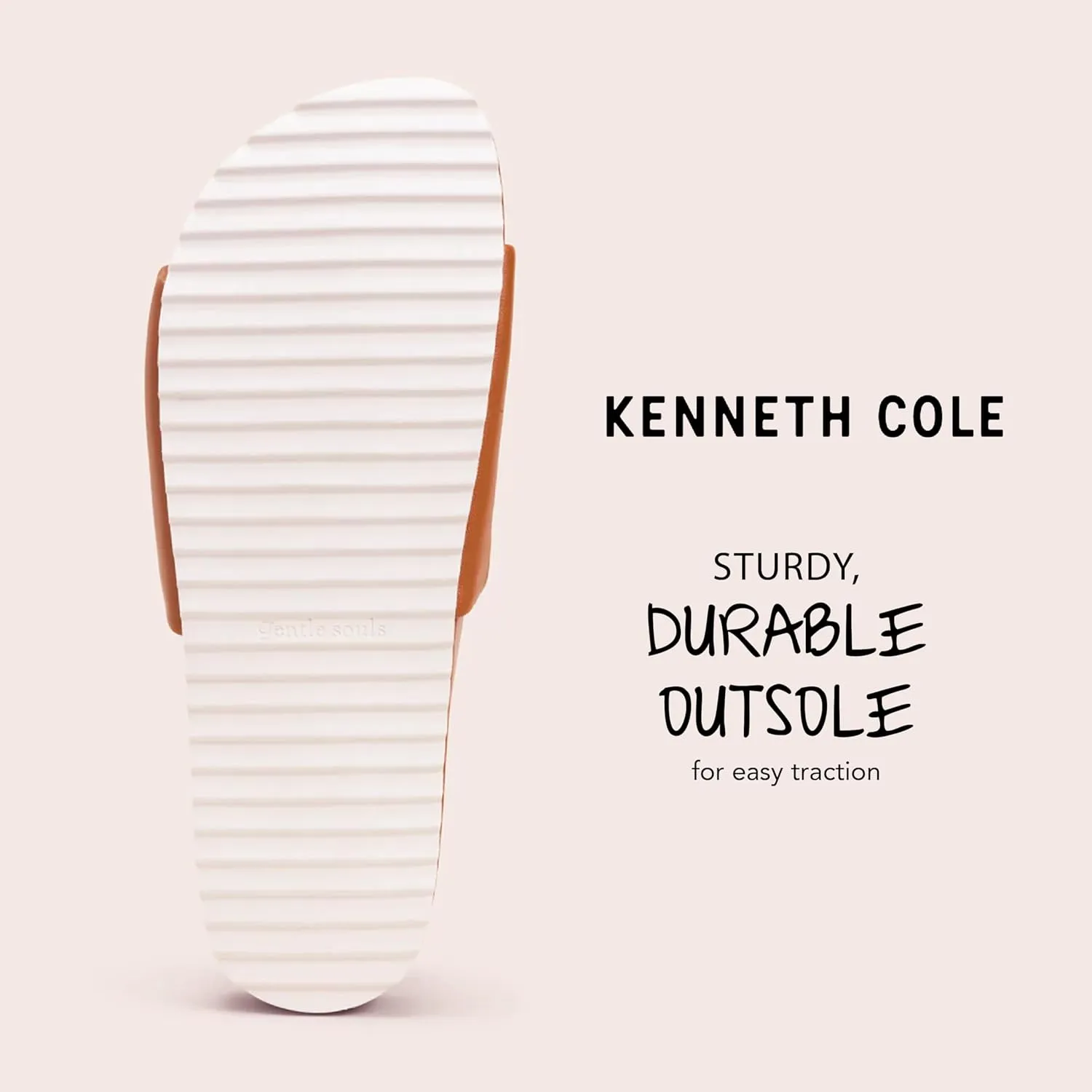 Gentle Souls by Kenneth Cole Men's Montauk One Band Shoes Leather Sandal, Elevated Comfort Footbed