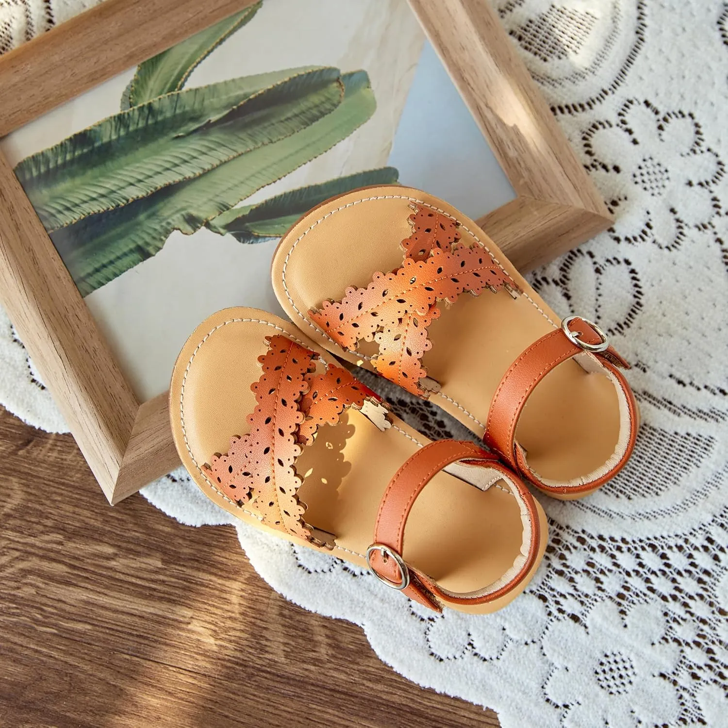 GINFIVE Toddler Girls Sandals Girls Toddler Sandals Little Girls Kids Shoes