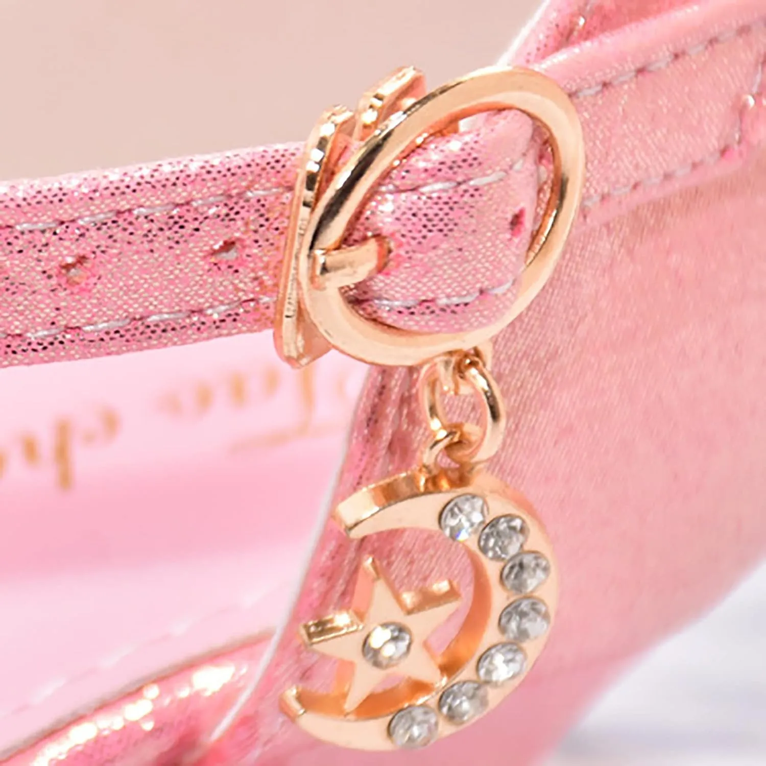 Girl Sequin Shoe Bow Wedding Sandals Bowknot Mary Jane Dress Shoes High Heels Shiny Sandals Glitter Flat Shoes