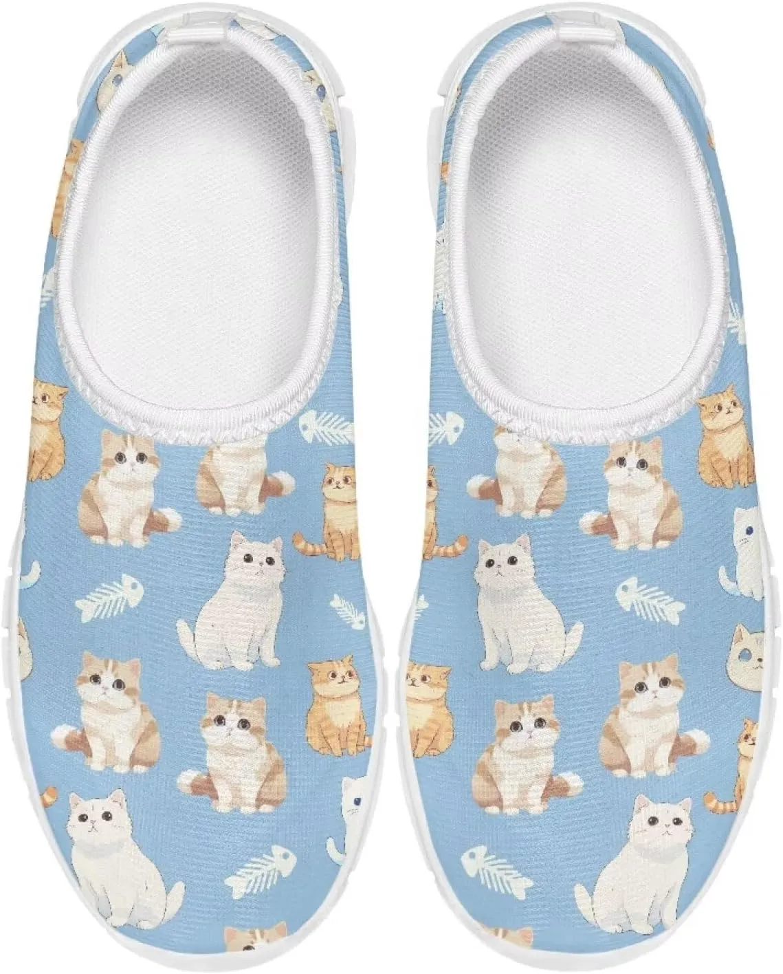 Girls Casual Sneakers Breathable Boys Mesh Slip On Shoes