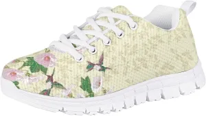 Girls Soft Mesh Cute Tennis Shoes Lightweight Breathable Nonslip Casual Athletic Sneakers